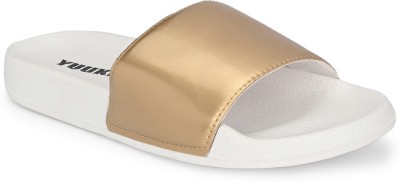 YUUKI Women Slides(Gold , 3)