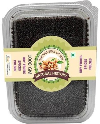 natural history Brand - Mustard Seeds (Rai) Big 1000 Gm ( Pack Of 1 )(1000 g)