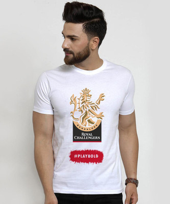 faiblix Graphic Print Men Round Neck White T-Shirt