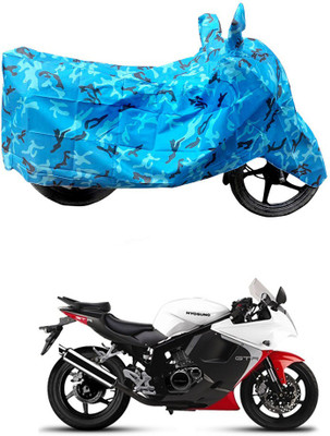 HYBRIDS COLLECTION Two Wheeler Cover for Hyosung(GT250R, Blue)