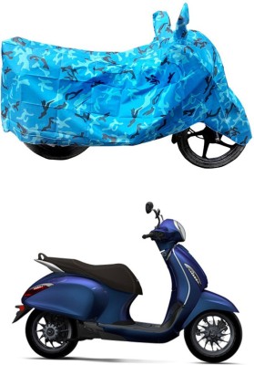 HYBRIDS COLLECTION Two Wheeler Cover for Bajaj(Chetak, Blue)