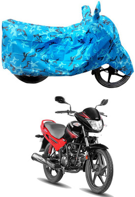 HYBRIDS COLLECTION Two Wheeler Cover for Hero(Glamour, Blue)