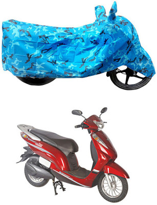 HYBRIDS COLLECTION Two Wheeler Cover for Avon(E Scoot, Blue)