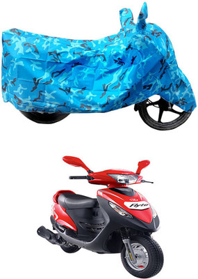 HYBRIDS COLLECTION Two Wheeler Cover for Mahindra(Flyte, Blue)
