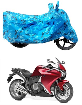 HYBRIDS COLLECTION Two Wheeler Cover for Honda(VFR 1200F, Blue)