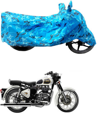 HYBRIDS COLLECTION Two Wheeler Cover for Royal Enfield(Classic 350, Blue)