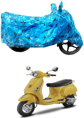 HYBRIDS COLLECTION Two Wheeler Cover for Vespa(Vespa LX 125, Blue)