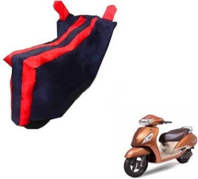 Bull Rider Waterproof Two Wheeler Cover for TVS(Jupiter, Red, Black)