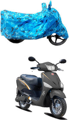 HYBRIDS COLLECTION Two Wheeler Cover for Hero Electric(Electric Optima, Blue)