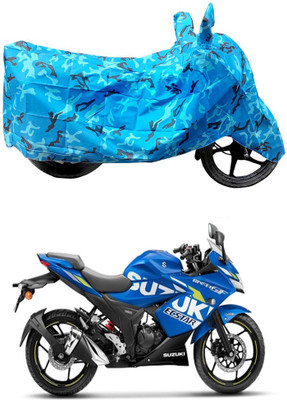 HYBRIDS COLLECTION Two Wheeler Cover for Suzuki(Gixxer SF, Blue)