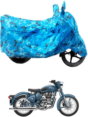 HYBRIDS COLLECTION Two Wheeler Cover for Royal Enfield(Bullet 500, Blue)