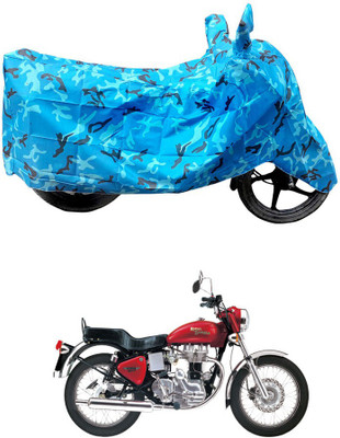 HYBRIDS COLLECTION Two Wheeler Cover for Royal Enfield(Electra 4S, Blue)