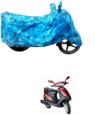 HYBRIDS COLLECTION Two Wheeler Cover for Mahindra(Kine, Blue)