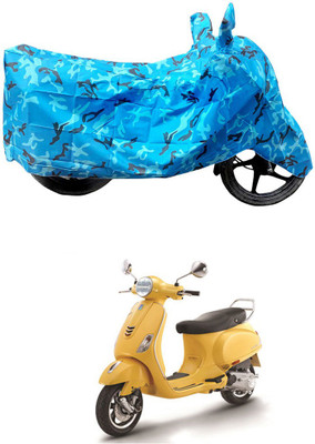 THE REAL ARV Waterproof Two Wheeler Cover for Vespa(Vespa SXL, Blue)