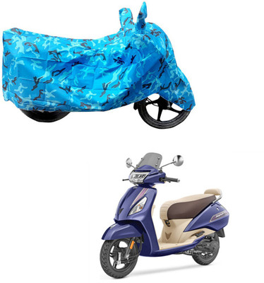 HYBRIDS COLLECTION Two Wheeler Cover for TVS(Jupiter classic, Blue)