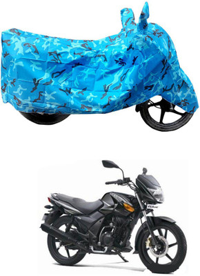 HYBRIDS COLLECTION Two Wheeler Cover for TVS(Flame, Blue)
