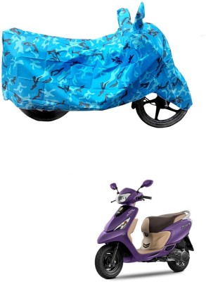 HYBRIDS COLLECTION Two Wheeler Cover for TVS(Scooty Zest 110, Blue)