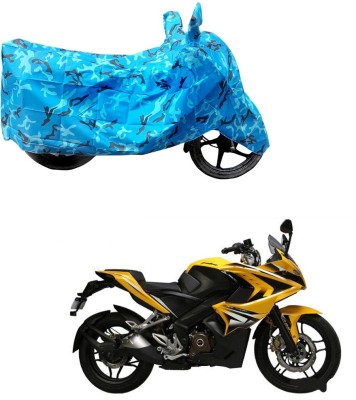 HYBRIDS COLLECTION Two Wheeler Cover for Bajaj(Pulsar RS 200, Blue)