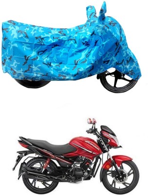 HYBRIDS COLLECTION Two Wheeler Cover for Hero(Glamour i3s, Blue)