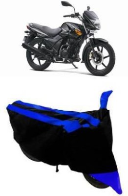 Bull Rider Waterproof Two Wheeler Cover for TVS(Flame DS 125, Blue, Black)