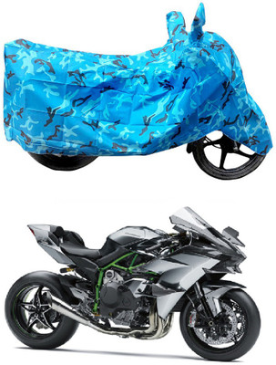 HYBRIDS COLLECTION Two Wheeler Cover for Kawasaki(Ninja H2, Blue)