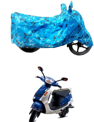 HYBRIDS COLLECTION Two Wheeler Cover for Kinetic(Nova, Blue)
