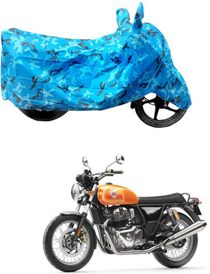 HYBRIDS COLLECTION Two Wheeler Cover for Royal Enfield(Interceptor 650, Blue)