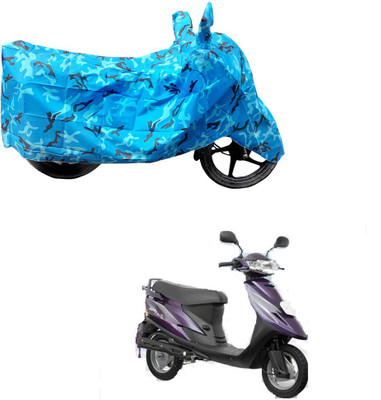 HYBRIDS COLLECTION Two Wheeler Cover for TVS(Teenz, Blue)