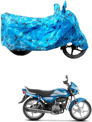 AutoGalaxy Two Wheeler Cover for Hero(HF Deluxe, Blue)