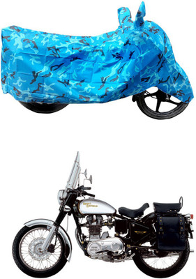 HYBRIDS COLLECTION Two Wheeler Cover for Royal Enfield(Machismo 350, Blue)