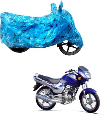 HYBRIDS COLLECTION Two Wheeler Cover for TVS(Victor GLX, Blue)