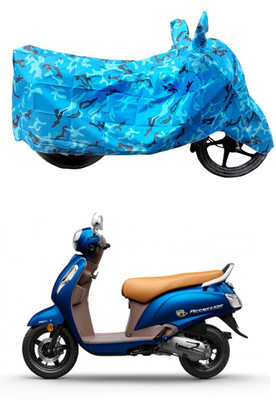 THE REAL ARV Waterproof Two Wheeler Cover for Suzuki(Access, Blue)