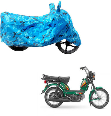 HYBRIDS COLLECTION Two Wheeler Cover for TVS(Heavy Duty Super XL, Blue)