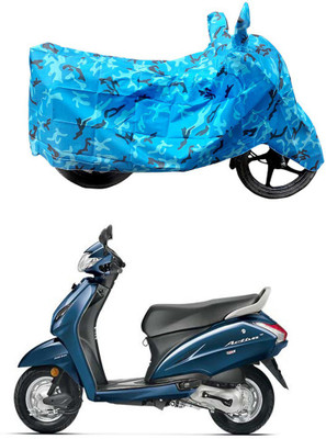 HYBRIDS COLLECTION Two Wheeler Cover for Honda(Activa 4G, Blue)