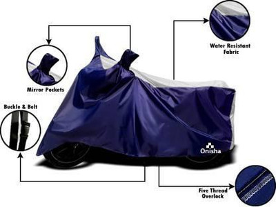 Onisha Waterproof Two Wheeler Cover for LML(CRD, White, Black)