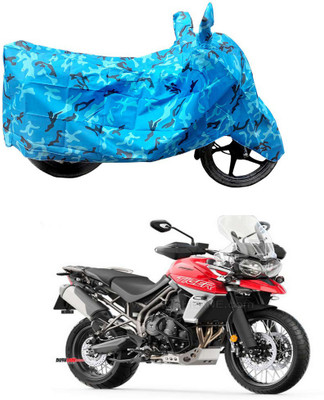 THE REAL ARV Waterproof Two Wheeler Cover for Triumph(Twin, Blue)