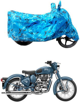 HYBRIDS COLLECTION Two Wheeler Cover for Royal Enfield(Classic 500, Blue)