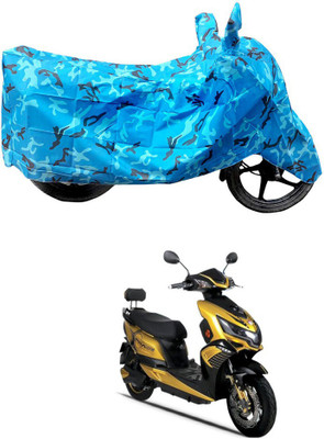 HYBRIDS COLLECTION Two Wheeler Cover for Okinawa(Praise, Blue)