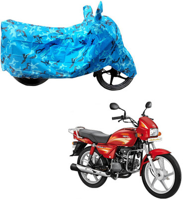 AutoGalaxy Two Wheeler Cover for Hero(Splendor Plus, Blue)