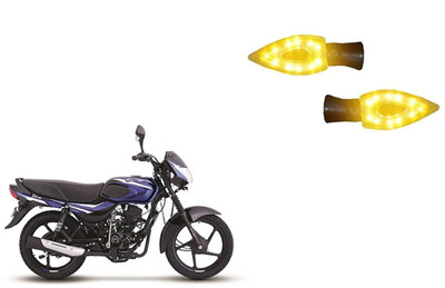 Buras Front, Rear LED Indicator Light for Bajaj CT 100(Yellow)