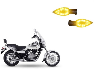 Buras Front, Rear LED Indicator Light for Bajaj Avenger 220 DTS-i, Avenger 220(Yellow)