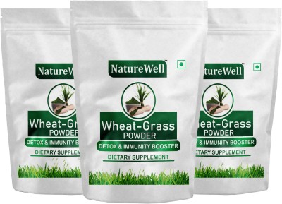Naturewell Combo of 3 Wheat Grass Powder - Immunity Booster & Detox (200 Gram Each)(3 x 200 g)