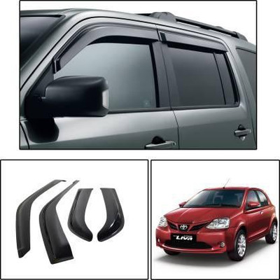 CARSHADE For Non-convertibles Front, Rear Wind Deflector(Tinted Toyota Etios Liva)
