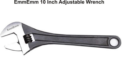 EmmEmm 10 Inch Drop Forged Adjustable Wrench 1 Adjustable Wrench Drop Forged Single Sided Open End Wrench(Pack of 1)