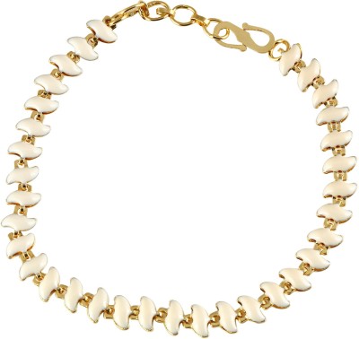 S K JEWELS Brass Gold-plated Bracelet