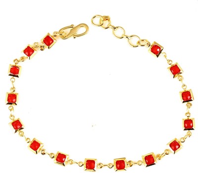 S K JEWELS Brass Gold-plated Bracelet