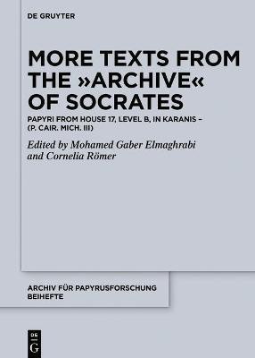 More Texts from the Archive of Socrates(English, Electronic book text, unknown)