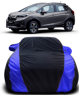 APNEK Car Cover For Honda WRV (With Mirror Pockets)(Black, Blue)