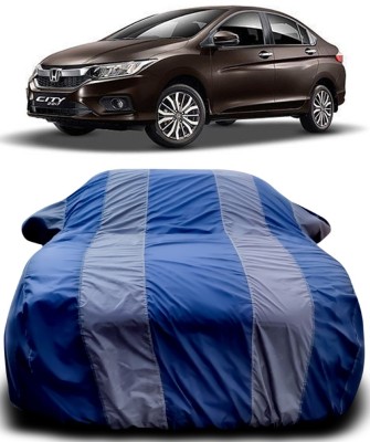 NUMBOR ONE Car Cover For Honda City i-Dtec (With Mirror Pockets)(Blue, Grey)