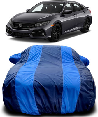 MoTRoX Car Cover For Honda Civic (With Mirror Pockets)(Blue, Blue)